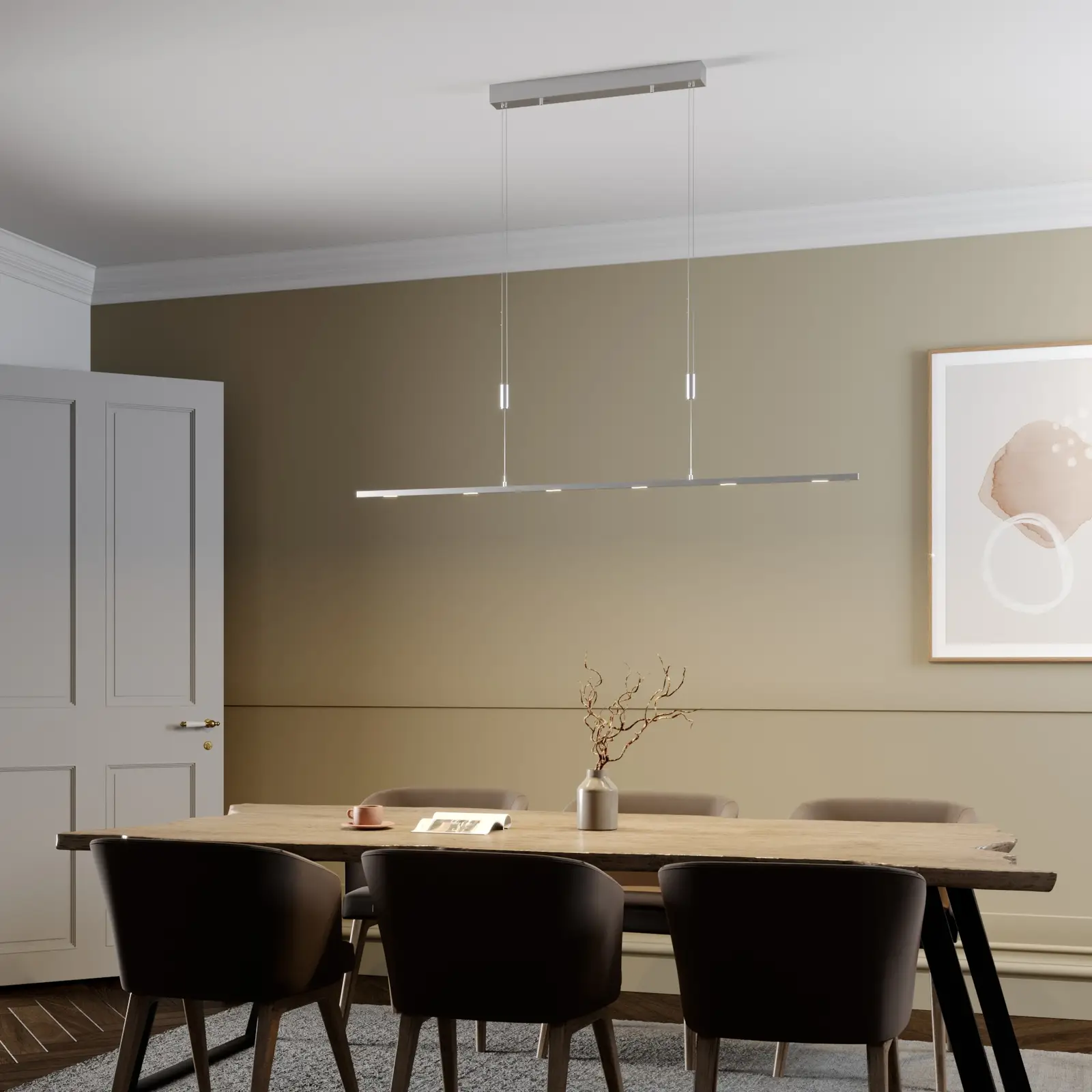 Arnik LED pakabinamas valgomojo šviestuvas, reguliuojamas, 140 cm
