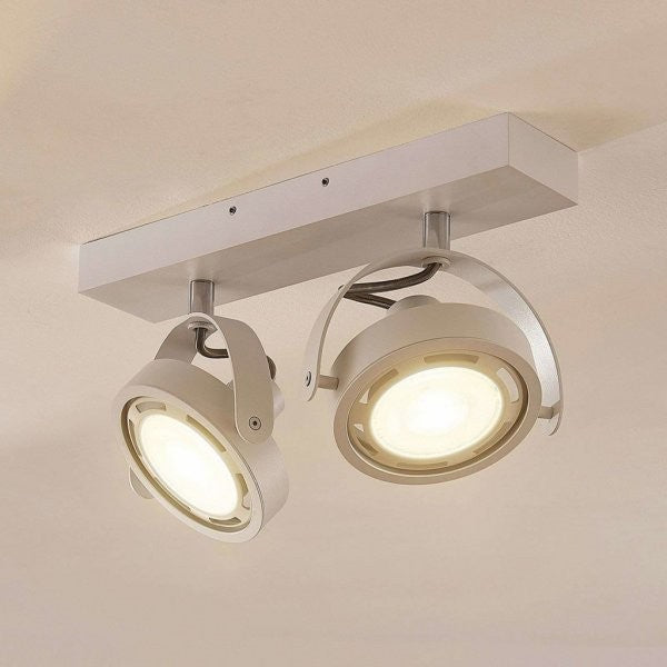 Munin LED prožektorius, reguliuojamas, baltas, 2 lempų