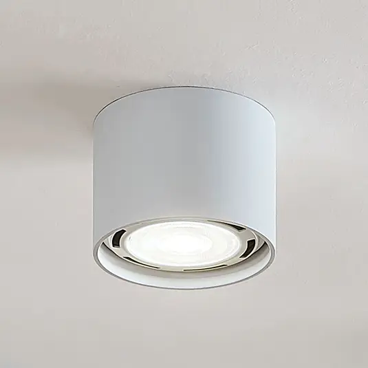 LED lubų prožektorius Mabel, apvalus, baltas