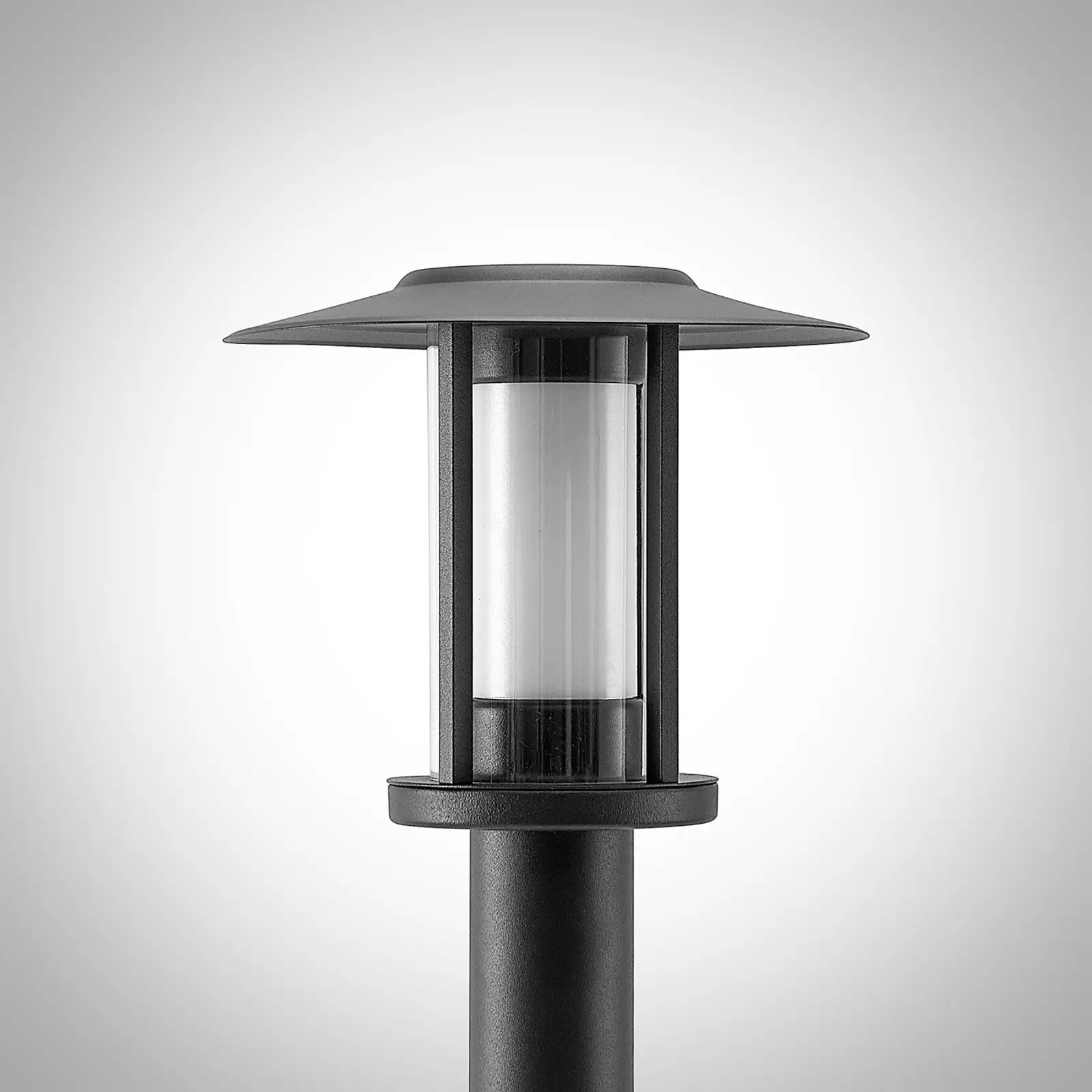 Gregory LED kelio šviesa, tamsiai pilka, su jutikliu
