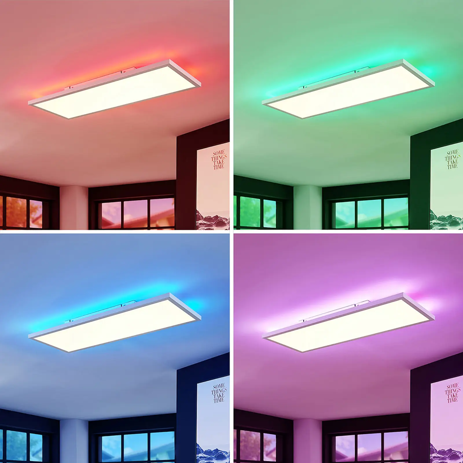 LED skydelis Brenda CCT su nuotolinio valdymo pulteliu, 30 x 80cm