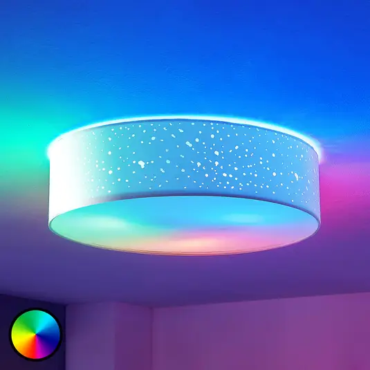 Lindby Smart LED lubų lempa Alwine, programėlė, tiesiogiai