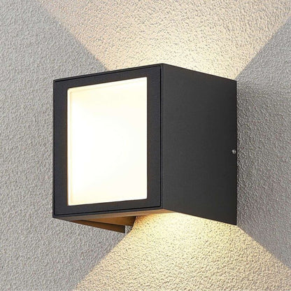 Alenda LED lauko sieninis šviestuvas kvadrato formos