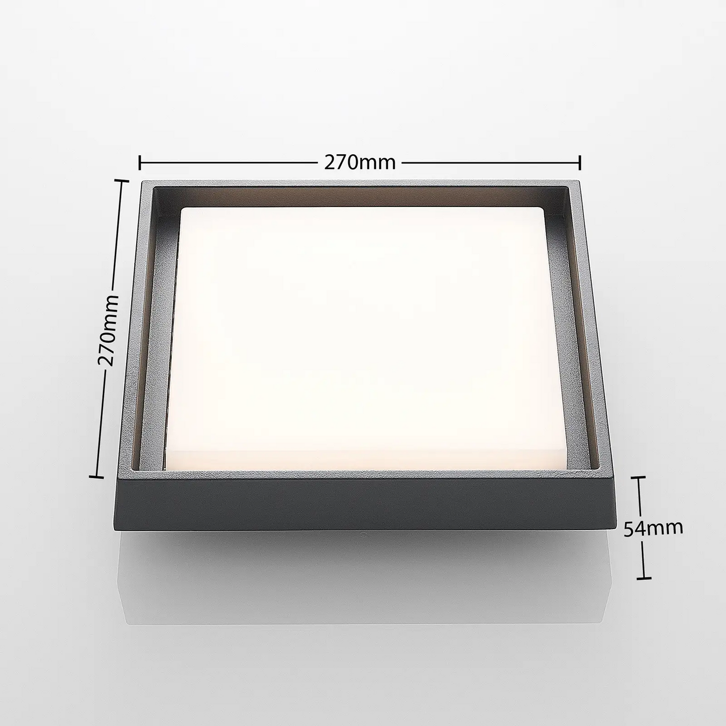 Birta LED lauko lubinis šviestuvas, kampinis, 27 cm