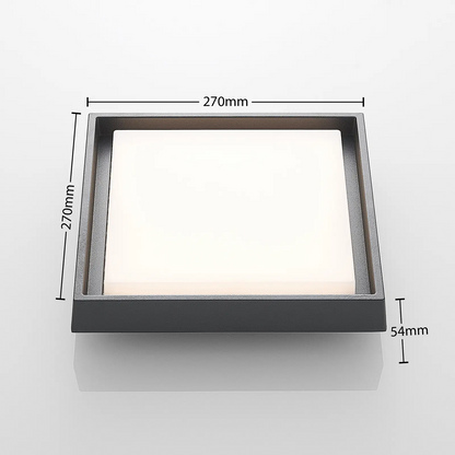 Birta LED lauko lubinis šviestuvas, kampinis, 27 cm