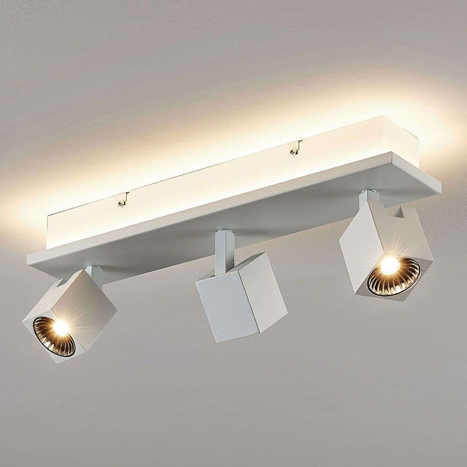 LED lubinis šviestuvas Taly, 3 balti prožektoriai