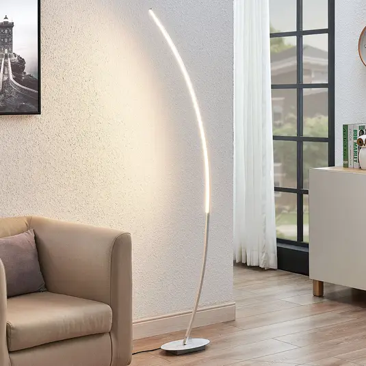 LED arkinis toršeras Nalevi, šlifuotas sidabras