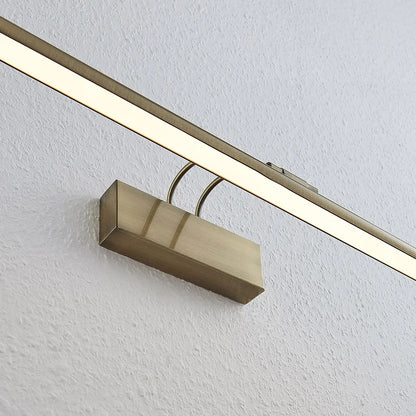 Mailine LED vaizdo šviestuvas su jungikliu, senovinis žalvaris
