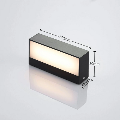 LED lauko sieninis šviestuvas Nienke, IP65, 17 cm