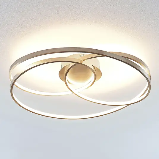 Lindby Ronka LED lubinis šviestuvas, satininis nikelis