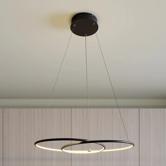Lindby Lucy LED pakabinamas šviestuvas, 70cm, matinė juoda
