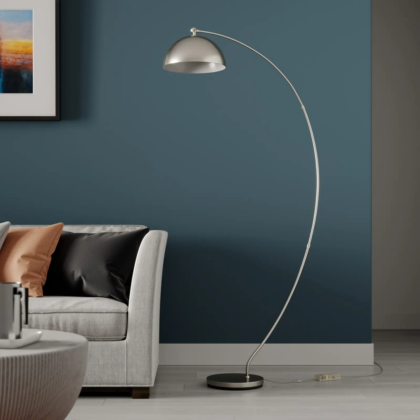 Lindby Zara LED lankinė lempa su kojiniu reguliatoriumi