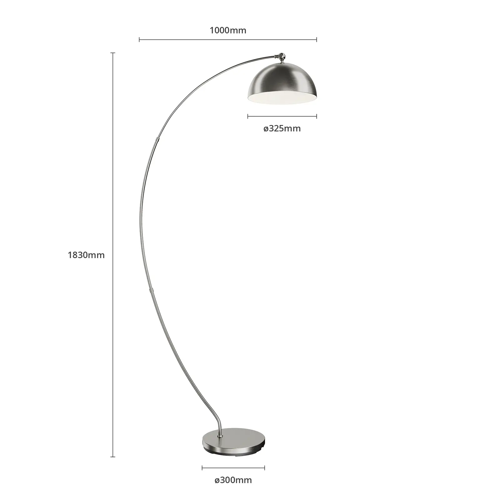Lindby Zara LED lankinė lempa su kojiniu reguliatoriumi