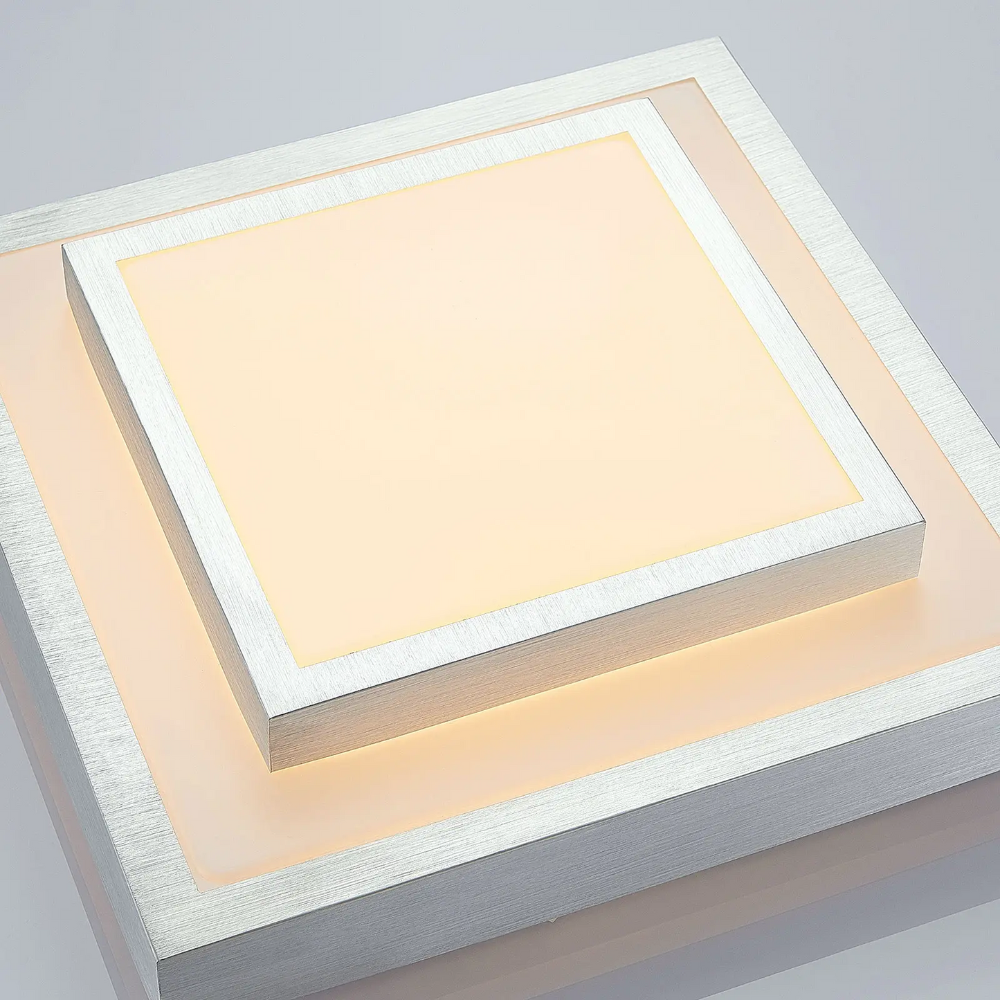 Lindby Mirco LED aliuminio lubinis šviestuvas, kvadratinis, 32 cm