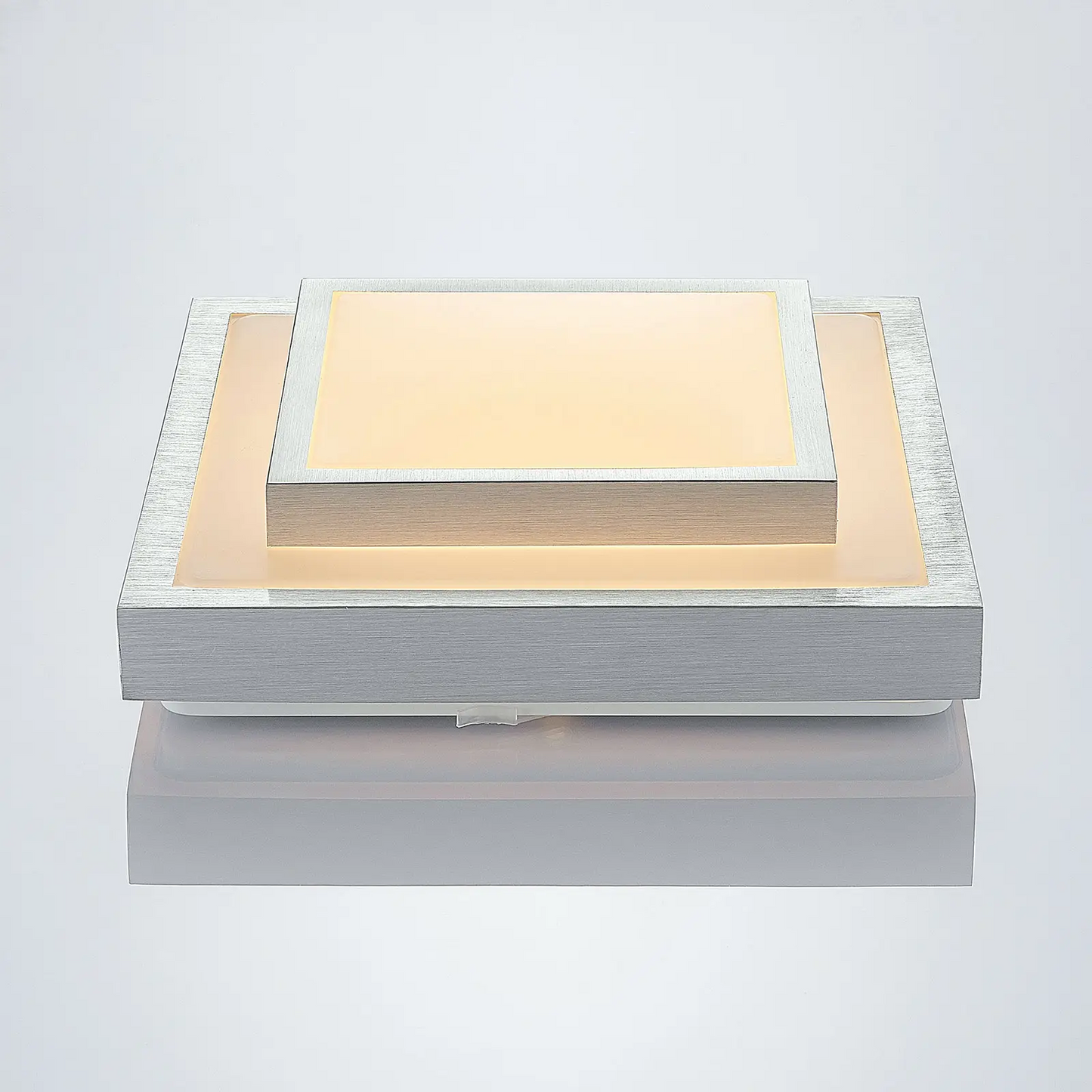 Lindby Mirco LED aliuminio lubinis šviestuvas, kvadratinis, 32 cm