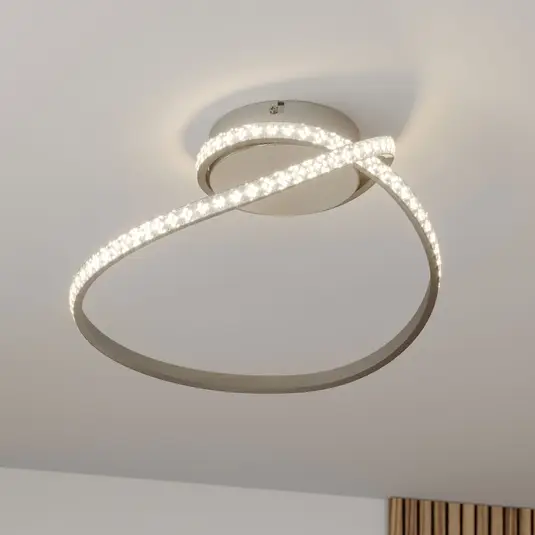 Lindby Criostal LED lubų šviestuvas su RGB perjungimu