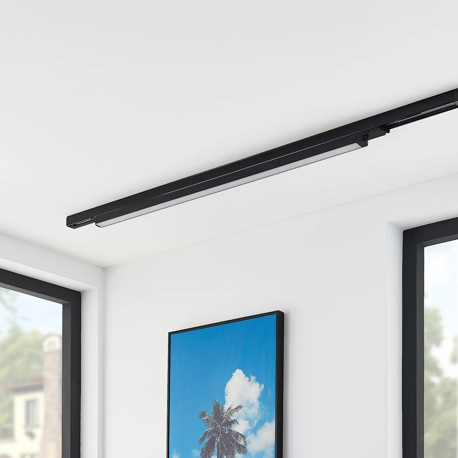 Arcchio Harlow LED lempa juoda 109cm 3000K