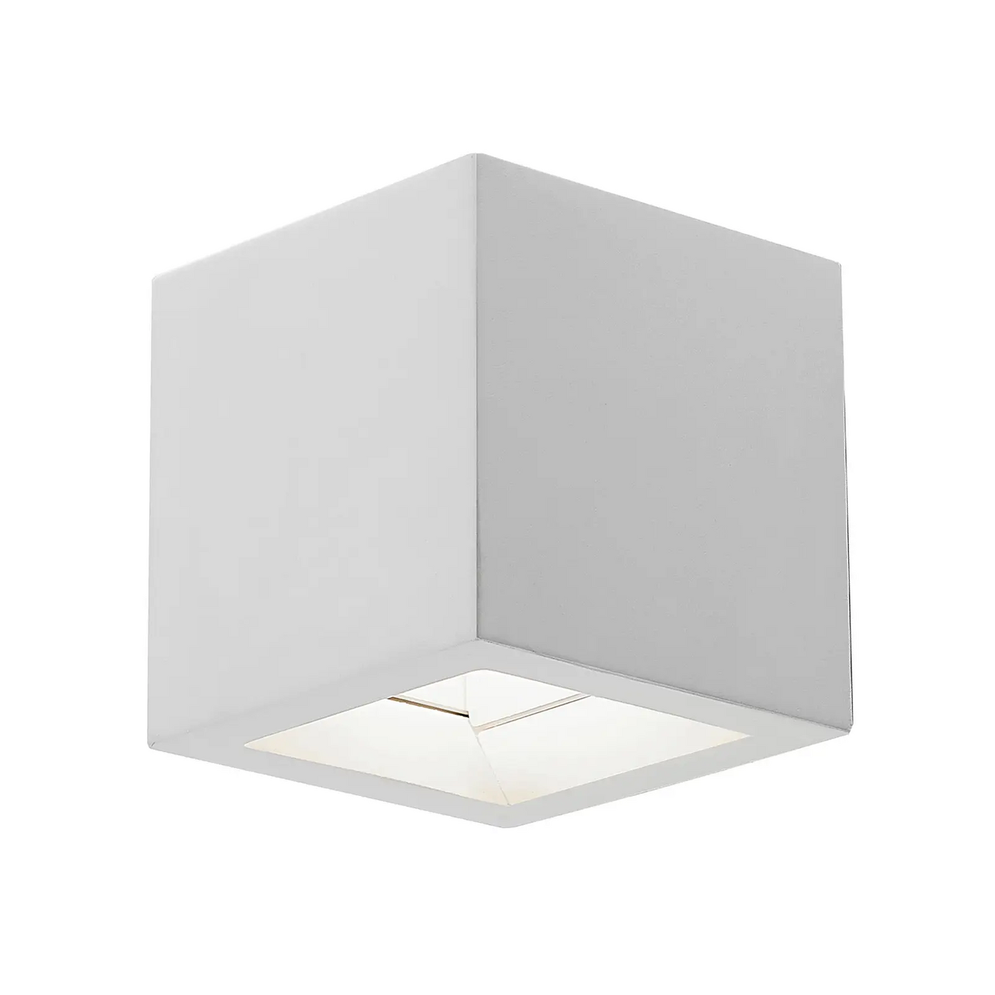Lindby Quaso LED sieninis šviestuvas balto gipso