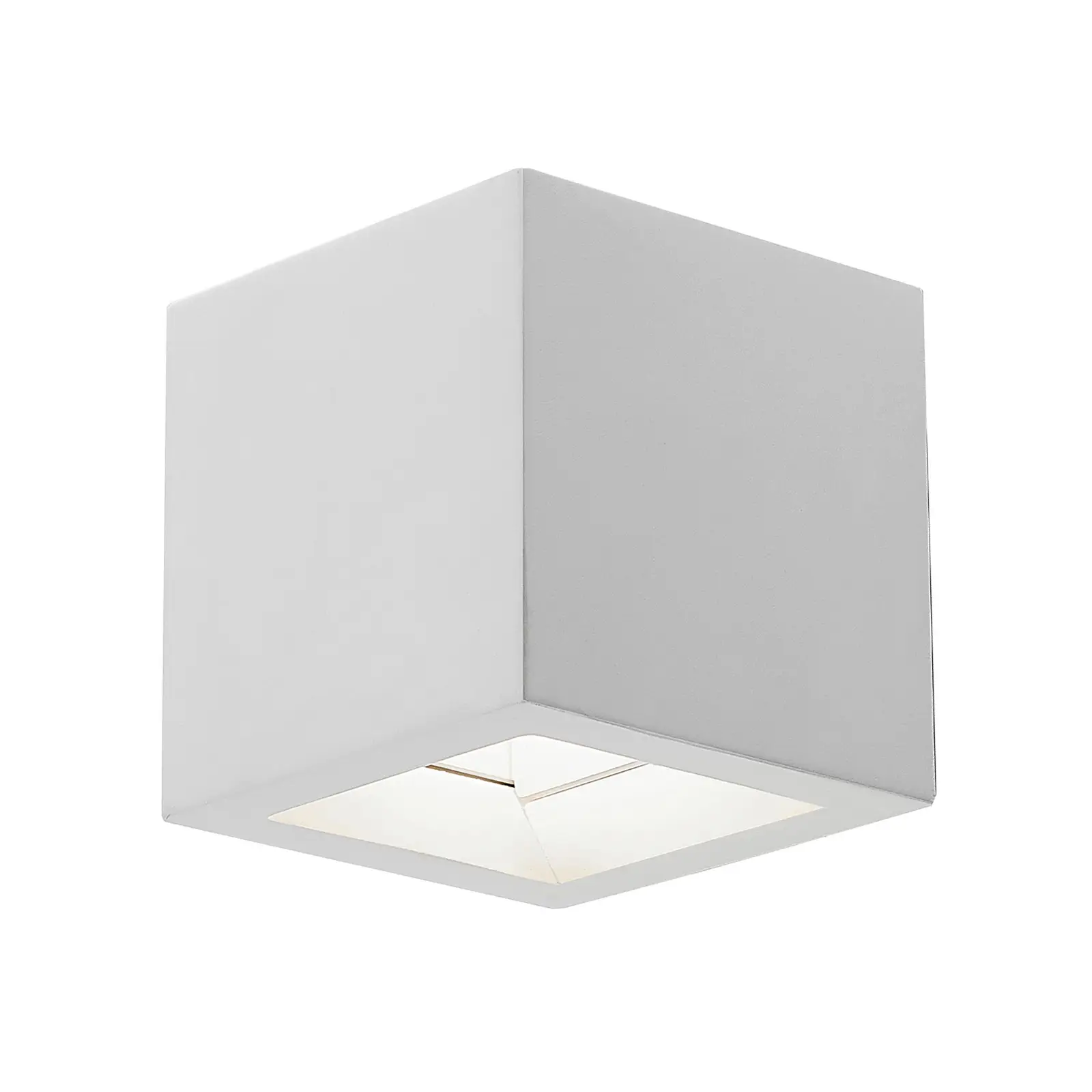 Lindby Quaso LED sieninis šviestuvas balto gipso